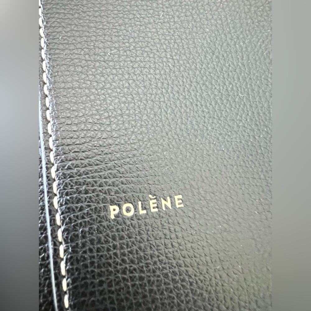 Polène Black Leather Tote Bag - Picture 10 of 14